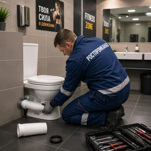 поменять гофру унитаза