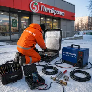 Отогрев труб от льда в Москве